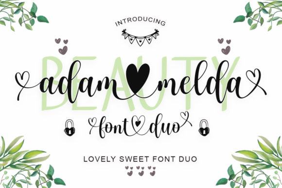 Adam Melda Lovely: A Chic Font Pair for Creative Design