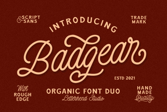 Badgear: Elevating Design with Vintage Duo Typography