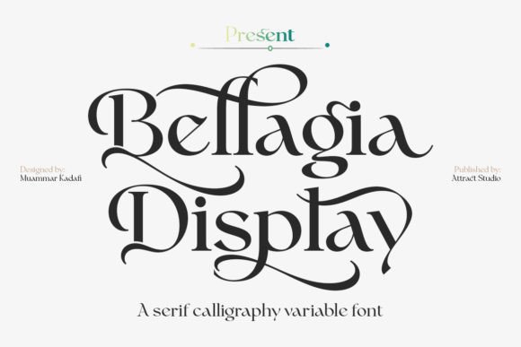 Bellagia Display: A Calligraphy Typeface for Elegant Branding