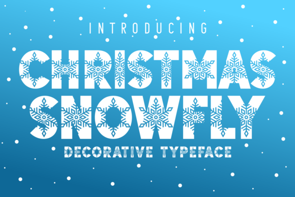 Christmas Snowfly: A Whimsical Font for Festive Design