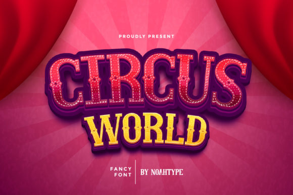 Circus World: A Unique Display Font for Creative Projects