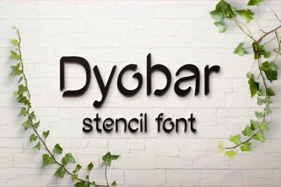 Dyobar: The Stencil Font for Confident Visual Communication