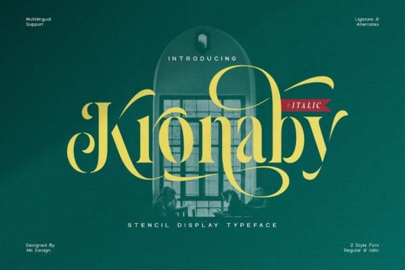Kronaby: Redefining Stencil Typography for Modern Elegance