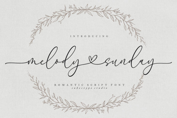 Melody Sunday: A Chic Calligraphy Font for Elegant Design