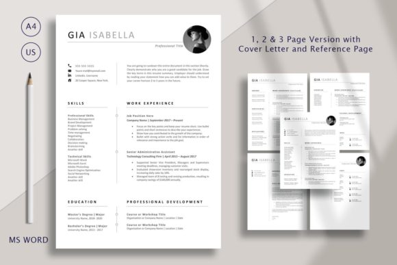 Minimalist Resume Template, Cv Template: A Designer's Essential Asset
