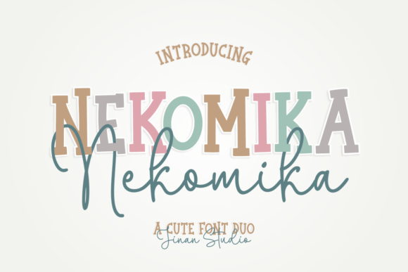 Nekomika: The Dual Font for Romantic Design