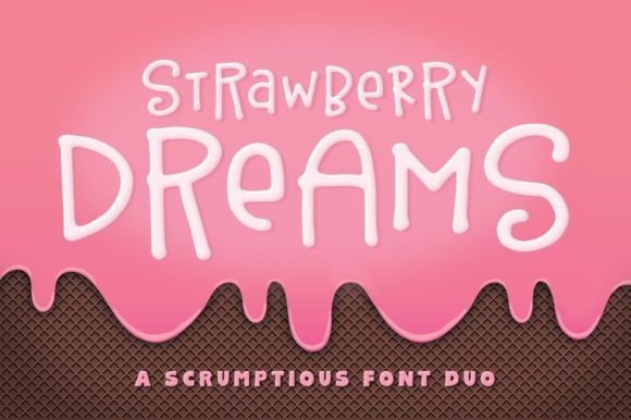Strawberry Dreams: The Sweet Font Duo for Creative Design
