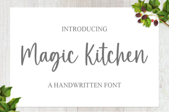 The Elegance of Magic Kitchen Font in Modern Design