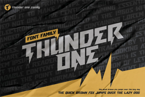 Thunder One: Bold Typography for Dynamic Brands