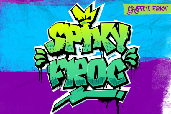 Unleash Bold Creativity with the Spiky Frog Display Font