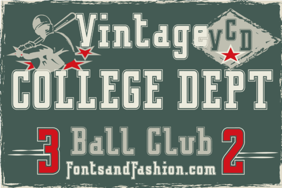 Vintage College Dept_Outline: A Bold Typeface for Modern Design